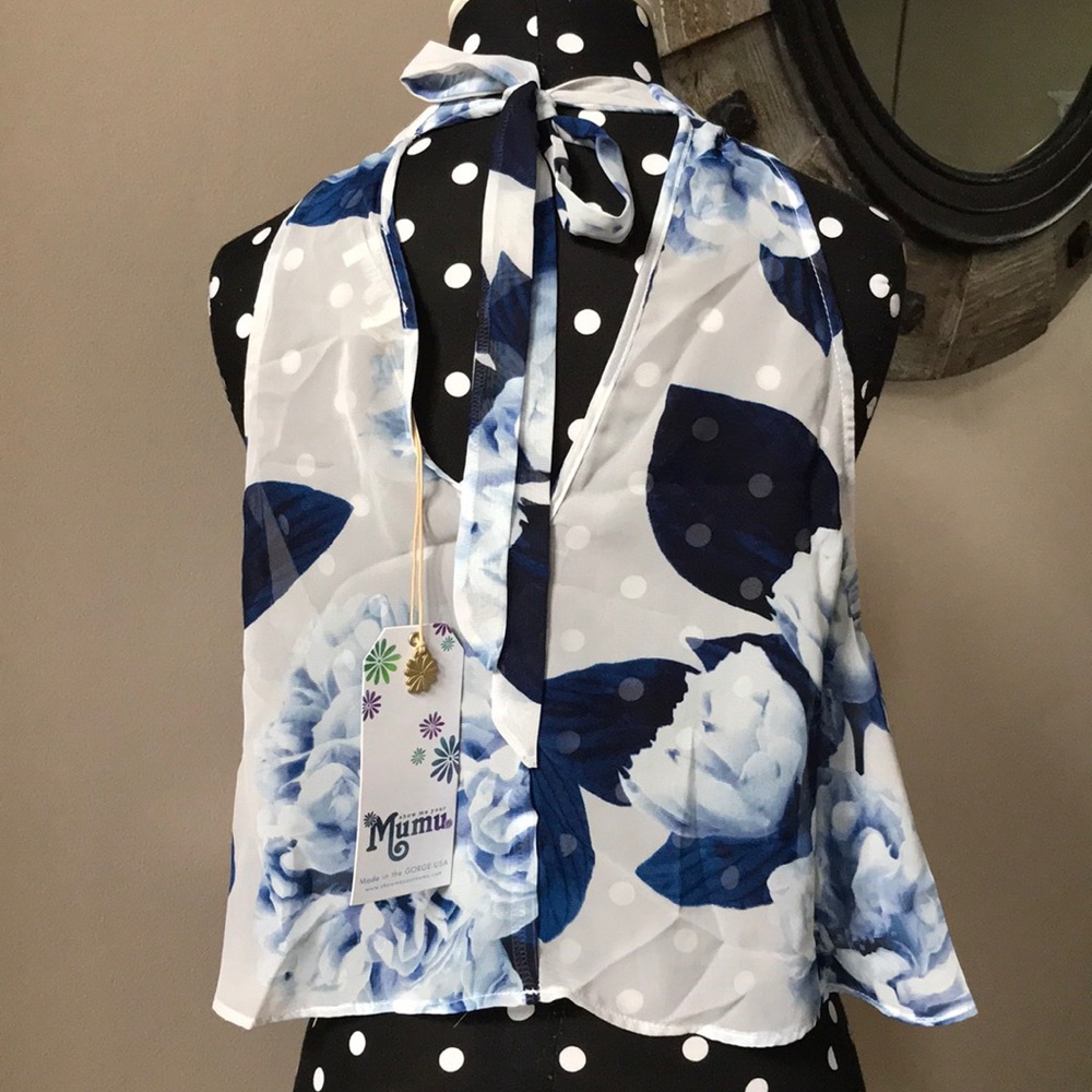 Show Me Your MuMu Mateo Tie Back Blouse - Picture 6 of 8